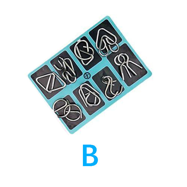 Metal Brain Teaser Puzzle Set