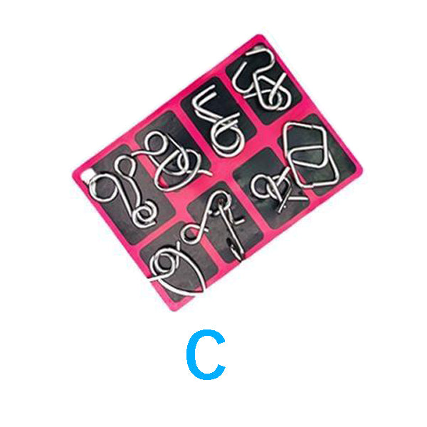 Metal Brain Teaser Puzzle Set
