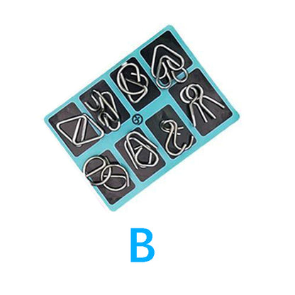 Metal Brain Teaser Puzzle Set