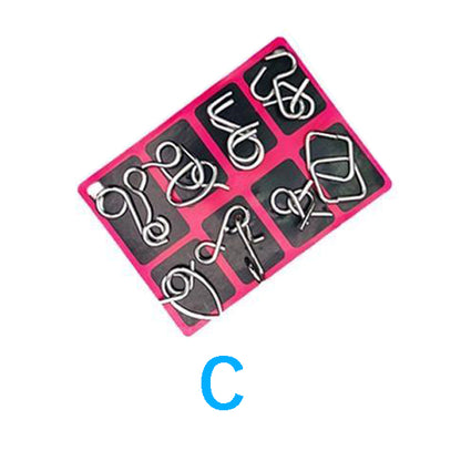 Metal Brain Teaser Puzzle Set