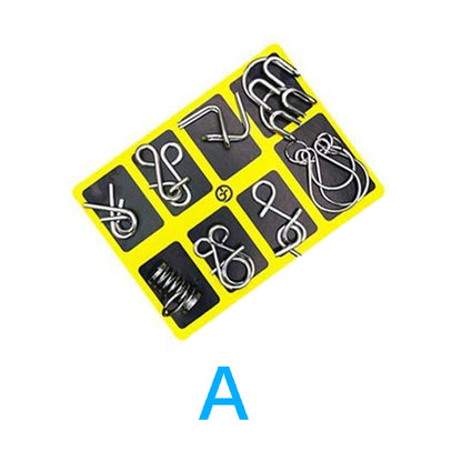 Metal Brain Teaser Puzzle Set