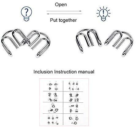 Metal Brain Teaser Puzzle Set