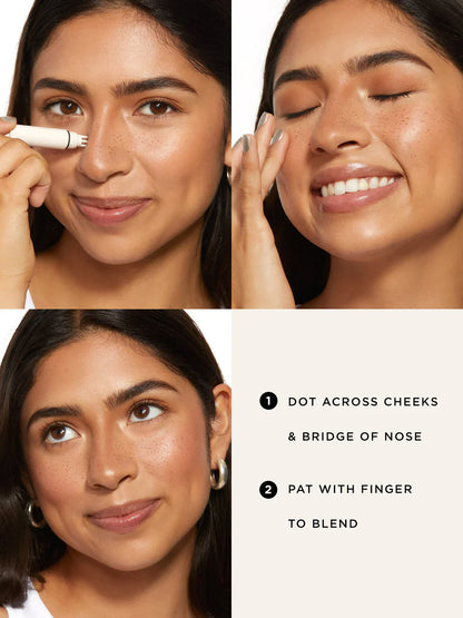 Juxek go with the faux freckle stamp - natural-looking, 5 prong freckle pen