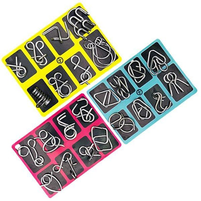 Metal Brain Teaser Puzzle Set
